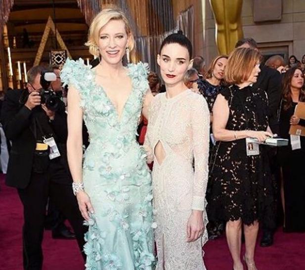 Cat Blanchett y Rooney Mara, nominadas por "Carol" se fueron de vacío en lagala de os Oscars 2016